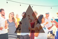 Summer Togetherness Friendship Triangle Copy Space Concept