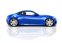 Luxury Blue Sports Car