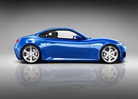 Luxury Blue Sports Car