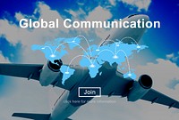 Global Communication Connection Networking Website Concept