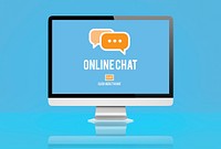 Online Chat Commmunication Message Concept