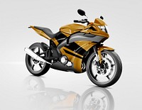 Motorcycle Motorbike Bike Riding Rider Contemporary Brown Concept