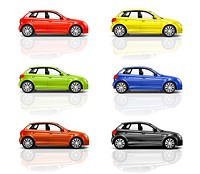Collection of 3D Hatcback Cars