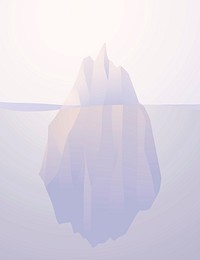 Illustration of iceberg