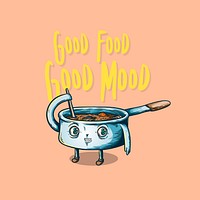 Good food good mood vector