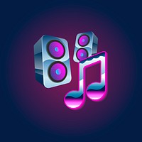 Music and speakers vector