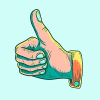 Illustration of a thumbs up icon
