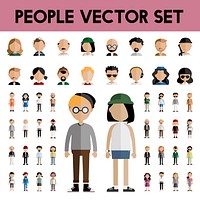 Illustration of diverse people