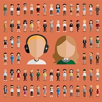 Illustration of diverse people