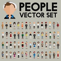 Illustration of diverse people