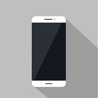 Illustration of mockup mobile phone isolated