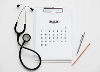 Stethoscope Doctor Calendar Pen Pencil