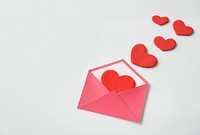 Heart Love Letter Envelope Scatter