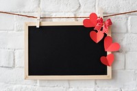 Black Board Heart Decoration Design