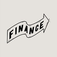 Illustration of finance banner icon