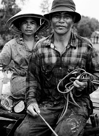 Cambodian working couple