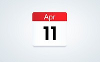 Date Month Calendar Schedule Planner Word Graphic