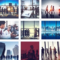 Business People Corporate Connection Greeting Collection Concept