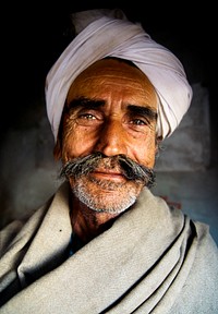 Portrait of a senior Indian man