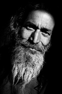 Senior Indian man looking at the camera