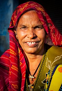 Portrait of a smiling Indian woman