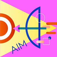 Illustration of aiming arrow