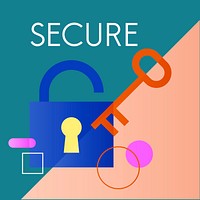 Illustration of security lock