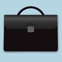 Briefcase business bag vector icon