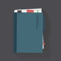 Notebook diary icon vector illustration