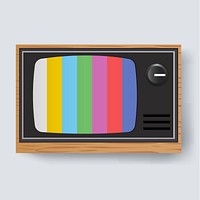 Illustration of retro television icon