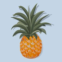 Fresh Pineapple Tropical Fruit Vector Illustration