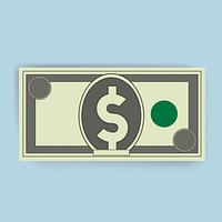 Dollar money finance icon vector illustration