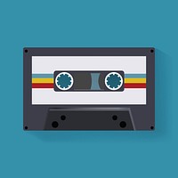 Illustration of a cassette tape