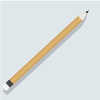 Pencil stationery object icon vector illustration