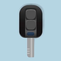 Illustration of car key