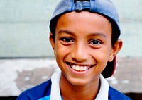 Portrait of a smiling Malaysian boy