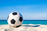 Football on a beach