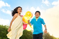 Balloon Activity Playing Recreation Funny Child Concept