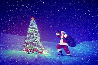 Santa Claus Christmas Tree Concept