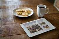 Tablet Show Recipe Cookie Coffee Break