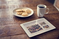 Tablet Show Recipe Cookie Coffee Break