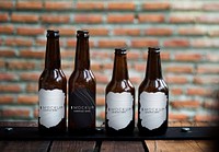 Various beer bottle shape mockups