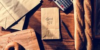 Bakery Paper Bags with Thankful Handwriting