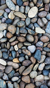 Nature mobile wallpaper background, pebble rocks texture pattern wallpaper