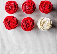 Delicious Rose Cup Cakes Dessert Bakery Wedding Reception