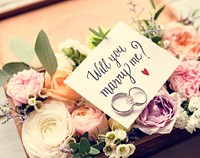 A Surprise Marriage Proposal with Will You Marry Me Card and Rin