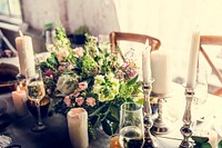 Ormate decoration for wedding ceremony romance dining