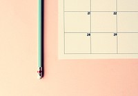 Monthy calendar week reminder organization