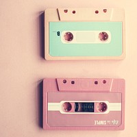 Cassette tape vintage set collection