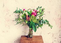 Fresh Flowers in Vase Arrangement Decorative